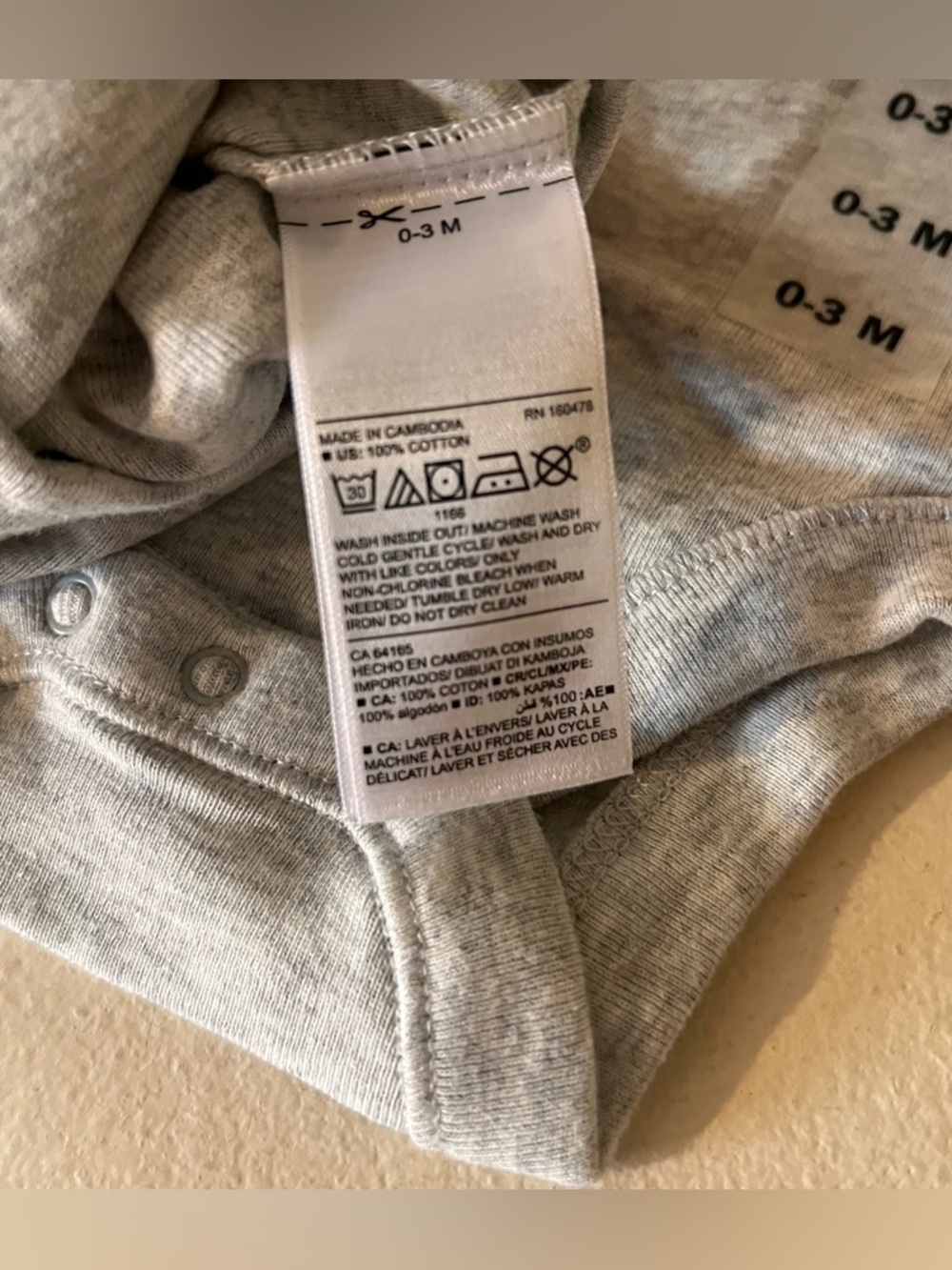 gray bodysuits - Picture 3 of 3
